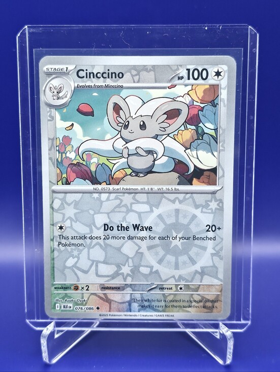 Pokemon Other - Pokémon TCG - Cinccino - Black Bolt - Reverse Holo - 076/086